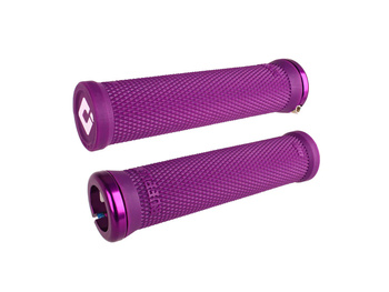 ODI Grips Ruffian V2.1 Lock-On purple w/ purple clamps 135mm