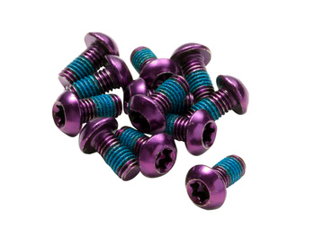 REVERSE Disc Rotor Bolt Set - 12 pc purple