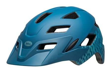 Kask dziecięcy BELL SIDETRACK wavy checks matte blue roz. Uniwersalny (47–54 cm) (NEW 2025)