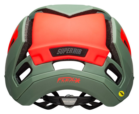 Kask mtb BELL SUPER AIR SPHERICAL matte gloss green infrared roz. L (58-62 cm) (NEW 2025)