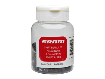 SR Shift Ferrule 4mm Super-Short Nose Black 100-count Jar