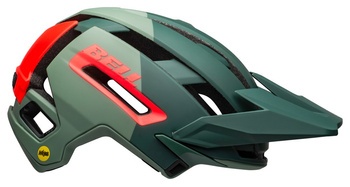 Kask mtb BELL SUPER AIR SPHERICAL matte gloss green infrared roz. L (58-62 cm) (NEW 2025)