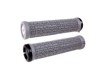 ODI Grips Stay Strong v2.1 grey w/ black clamps 135mm