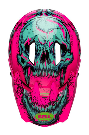 Kask full face BELL SANCTION 2 DLX MIPS bonehead gloss pink turquoise roz. XL (59-61 cm) (LIMITED EDITION) (NEW 2025)