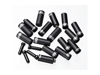 SRAM Ferrule Kit, Aluminum Black - includes Shift 4.0mm Qty 10, Brake 5.0mm Qty