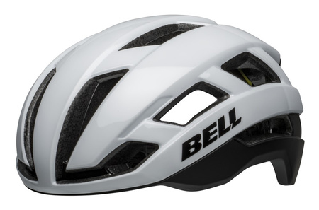 Kask gravel szosowy BELL FALCON XR MIPS matte gloss white black roz. M (55-59 cm) (WYPRZEDAŻ -50%)