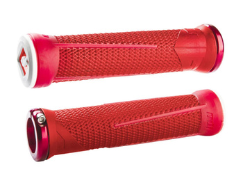 ODI MTB grips AG1 Signature Lock-On 2.1 red-fire red, 135mm red clamps