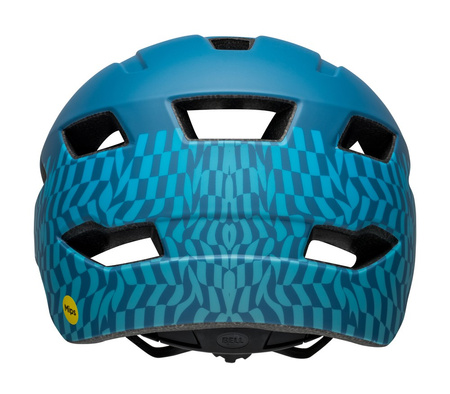 Kask juniorski BELL SIDETRACK wavy checks matte blue roz. Uniwersalny (50–57 cm) (NEW 2025)