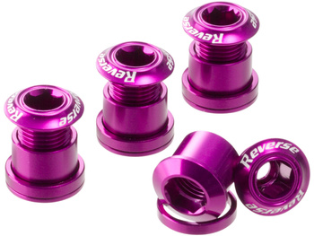REVERSE Chainring Bolt Set 4 pcs. purple