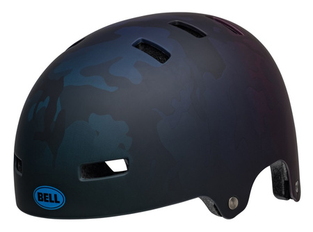Kask juniorski BELL SPAN matte black blue camo roz. XS (49–53 cm) (WYPRZEDAŻ -50%)