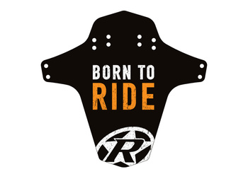REVERSE Mudfender Born to Ride (Black/Fox-Orange)
