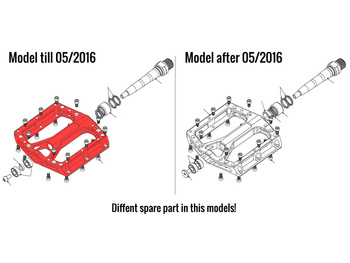 REVERSE Pedal body left for Black O till 05/2016