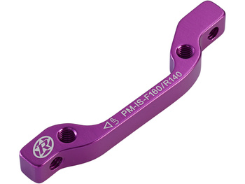 REVERSE Disc-Brake-Adapter 160 VR+140 HR purple
