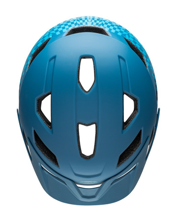Kask juniorski BELL SIDETRACK MIPS wavy checks matte blue roz. Uniwersalny (50–57 cm) (NEW 2025)