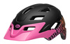 Kask dziecięcy BELL SIDETRACK wavy checks matte pink roz. Uniwersalny (47–54 cm) (NEW 2025)