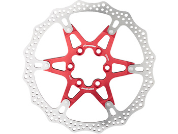 REVERSE Discrotor Aluminum/Steel Ø160mm red
