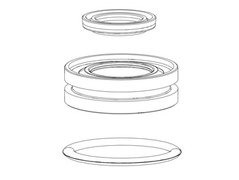 FORK DAMPER SEALHEAD ASSEMBLY - MOCO 32mm 12.5 ALUMINUM SHAFT- SIDB (2014-PRESEN
