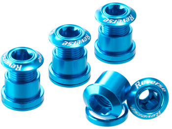 REVERSE Chainring Bolt Set 4 pcs. lightblue