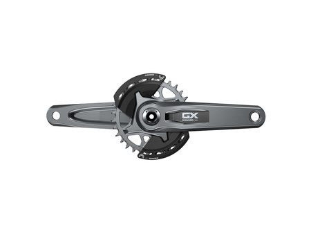 SRAM Kurbel GX Eagle T-Type DUB Wide 165mm, 32T DM, dark polar ohne Innenlager, QF:174mm, CL55