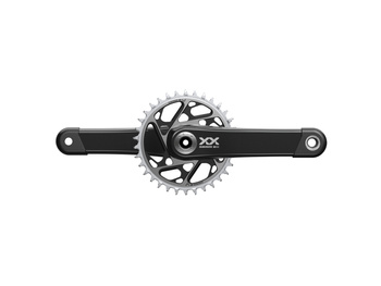 SRAM Kurbelgarnitur XXSL Eagle DUB 175mm, 34T DM, schwarz ohne Innenlager, QF:174mm, CL55