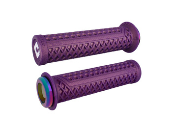 ODI Grips Vans V2.1 Lock-On iridescent purple w/oilslick clamps 135mm, limited Edition