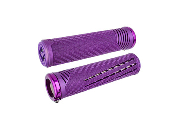 ODI CF Lock-On Grips Cosmic Purple w/ Purple Clamp
