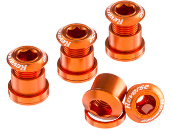 REVERSE Chainring Bolt Set 4 pcs. orange