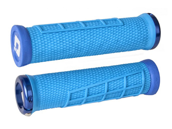 ODI MTB grips Elite Flow Lock On 2.1 light blue, 130mm blue clamps
