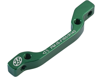 REVERSE Disc-Brake-Adapter 160 VR+140 HR green