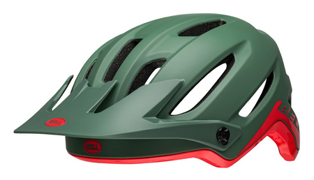 Kask mtb BELL 4FORTY matte gloss dark green infrared roz. L (58–62 cm) (WYPRZEDAŻ -50%)