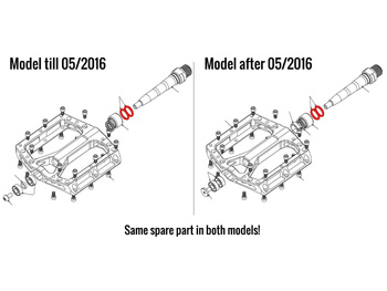 REVERSE Pedal outer seal Black ONE Pedal