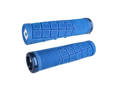 ODI Grips Reflex v2.1 Lock-On medium blue w/ blue clamps 135mm