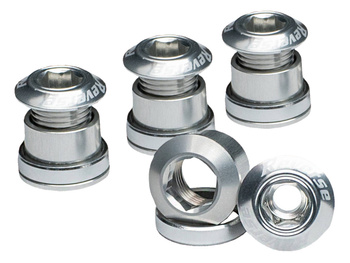 REVERSE Chainring Bolt Set 4 pcs. silver