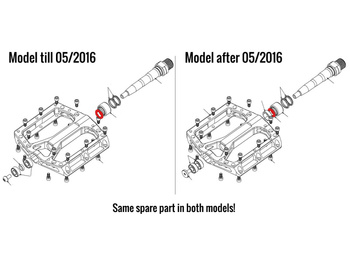 REVERSE Grease seal Black ONE Pedal