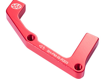 REVERSE Disc-Brake-Adapter 203 Shimano HR red
