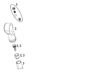 REAR SHOCK HOSE FITTING KIT - (INCLUDES BANJO, COMPRESSION FITTING & THREADED BA