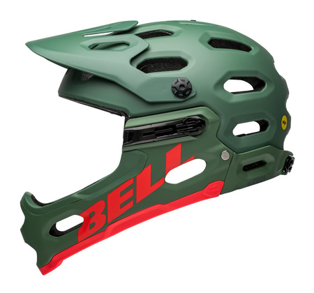 Kask full face BELL SUPER 3R MIPS matte dark green infrared roz. L (58-62 cm) (WYPRZEDAŻ -60%)