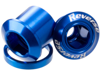REVERSE Chainring Bolt Set 4 pcs. blue