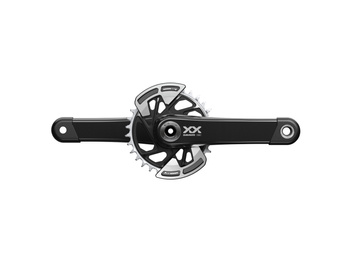 SRAM Kurbelgarnitur XX Eagle DUB Wide 165mm, 32T DM, schwarz ohne Innenlager, QF:174mm, CL55