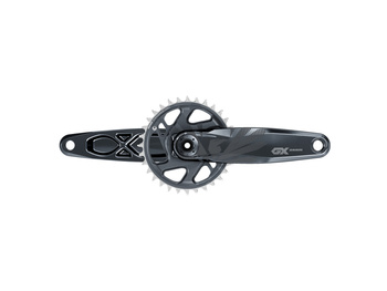 SRAM Kurbelgarnitur GX Eagle DUB 12-fach, 170mm, 32T DM, lunargrau Kettenlinie: 55mm