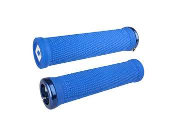 ODI Grips Ruffian V2.1 Lock-On blue w/ blue clamps 135mm