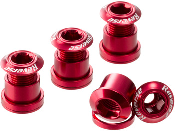 REVERSE Chainring Bolt Set 4 pcs. red