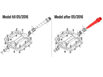 REVERSE Axle links (CrMo steel) Black ONE Pedal, after 05/2016
