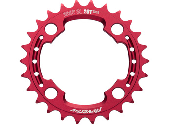 REVERSE Chainring Race SL 2x10 80mm 26T shiftable red