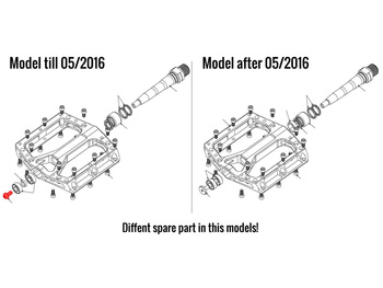 REVERSE Bolt left axle Black ONE Pedal till 05/2016