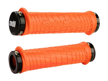 ODI MTB grips Troy Lee Designs Lock-On orange, 130mm black clamps