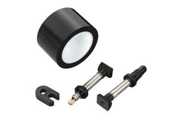 Tubeless Kit Includes 26mm Tape, 2 Universal Valves & 1 Valve Core Wrench (Fits