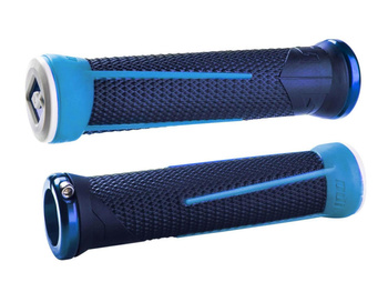 ODI MTB grips AG1 Signature Lock-On 2.1 blue-lightblue, 135mm blue clamps