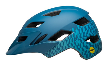 Kask dziecięcy BELL SIDETRACK wavy checks matte blue roz. Uniwersalny (47–54 cm) (NEW 2025)