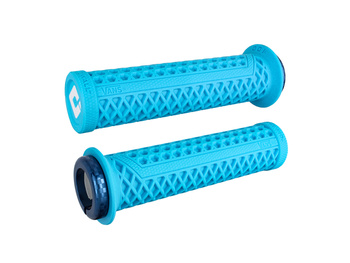 ODI Grips Vans V2.1 Lock-On light blue w/ blue clamps 135mm